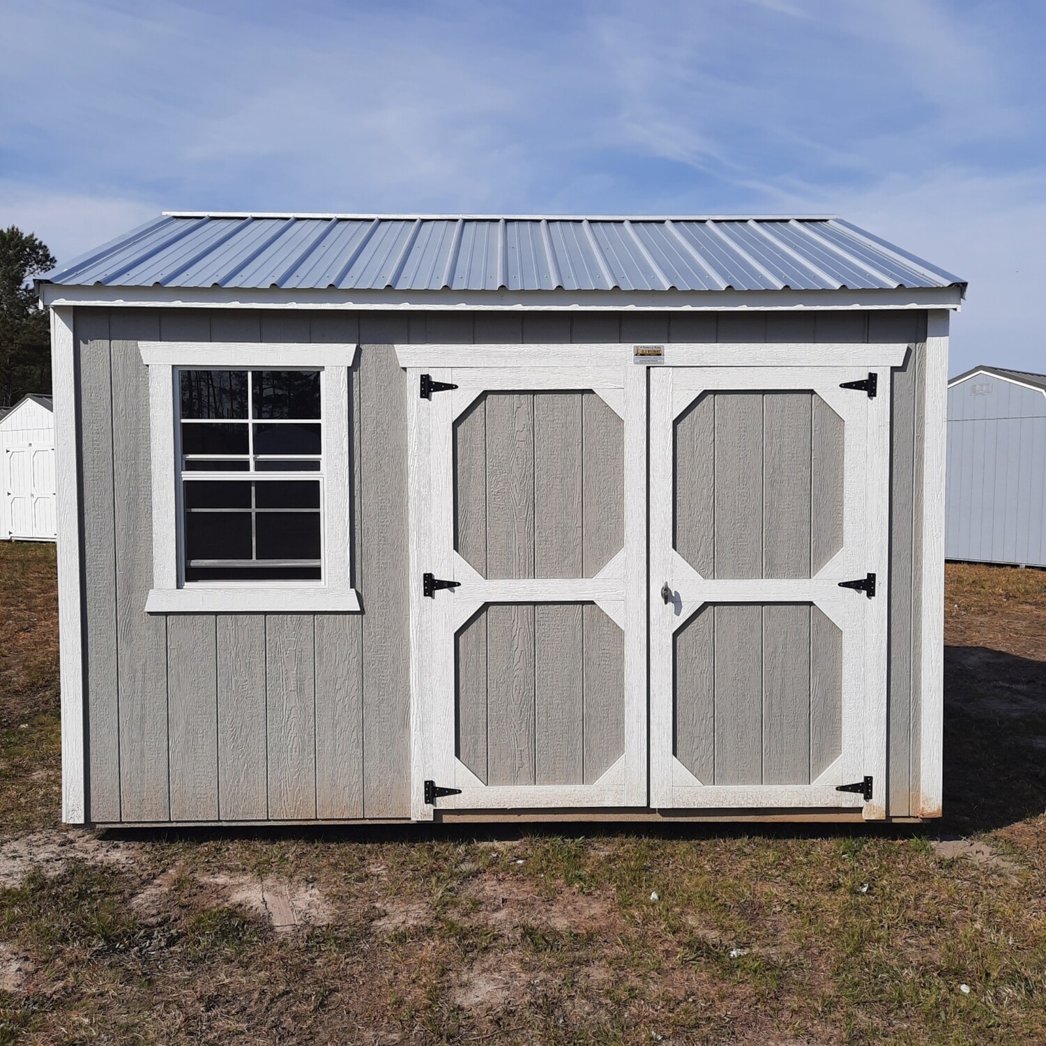 10x12 Utility Shed - Side Entrance