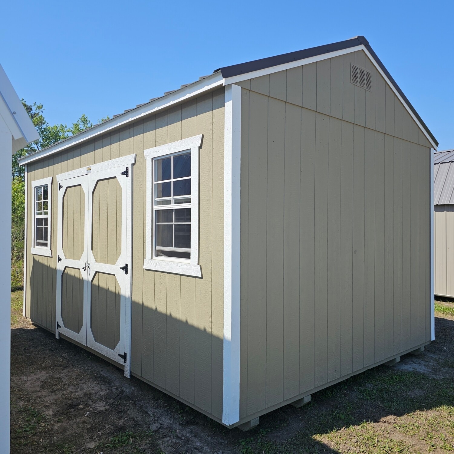 12x16 Utility Shed Side Entrance Store Backyard Barns and Beyond