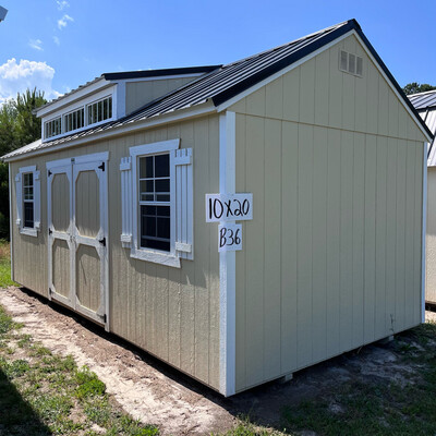 10x20 Utility Shed - Dormer Package
