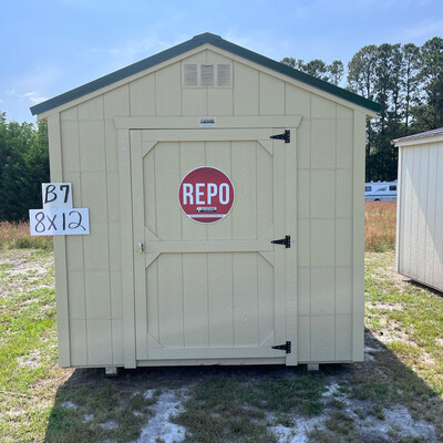 08x12 Economy Utility Shed - Front Entrance 08x12 Economy Utility Shed - Front Entrance