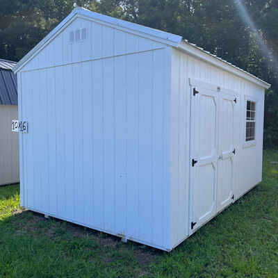 10x16 Utility Shed - Side Entrance