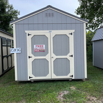 10x16 Utility Shed - Front Entrance