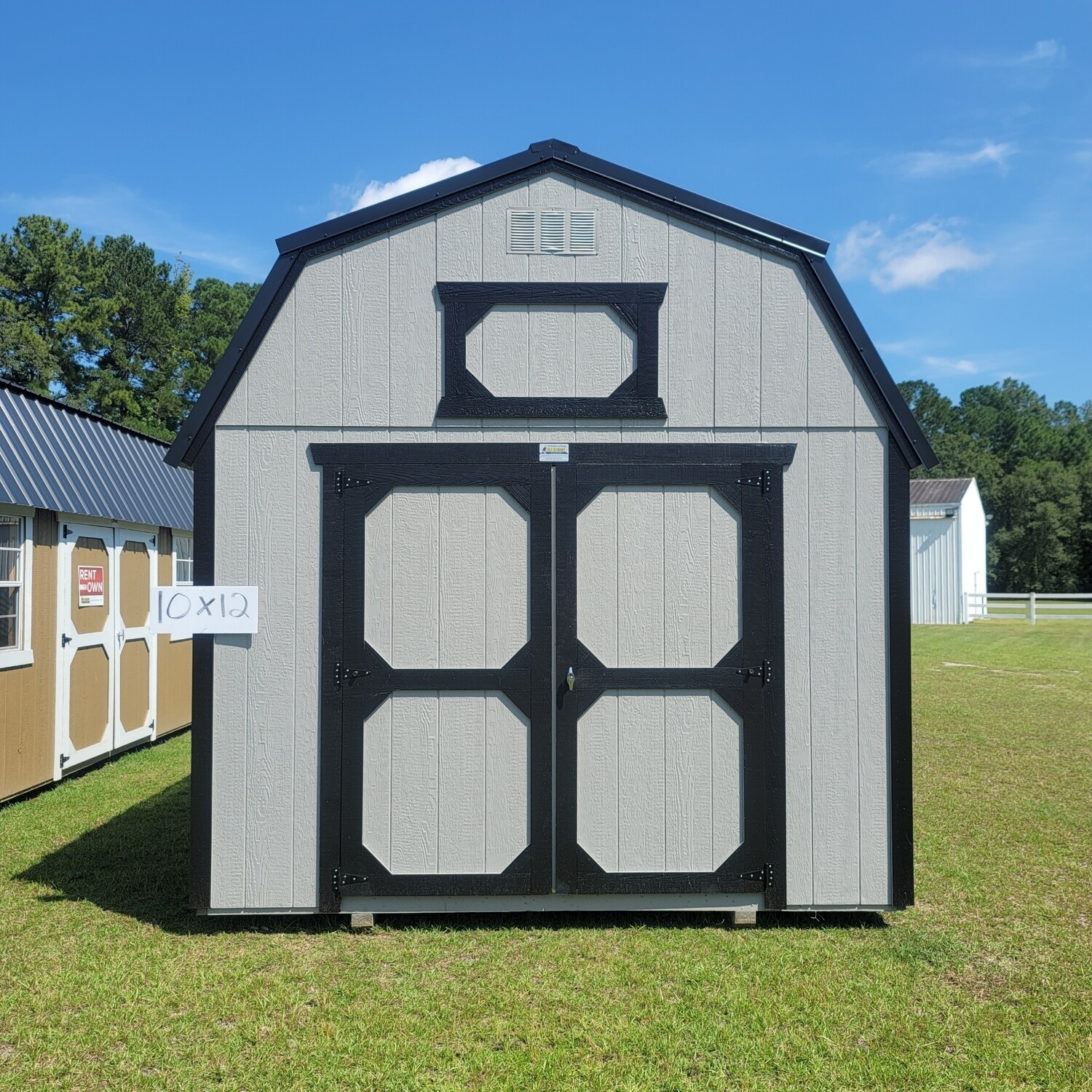 10x12 Lofted Barn-Front Entrance
