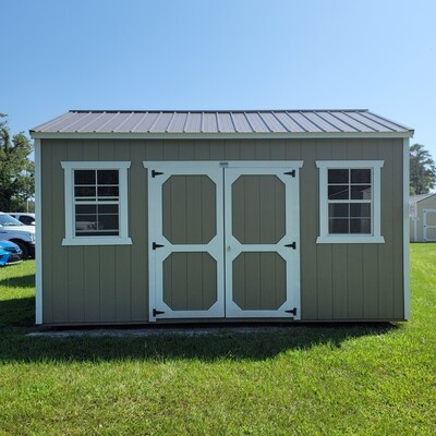 10x16 Utility Shed-Side Entrance