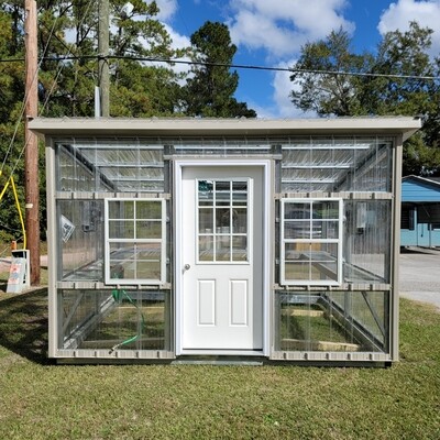 10x12 Vertical Roof-Modern Greenhouse