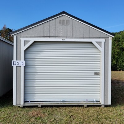 12x16 Utility Shed-Front Entrance