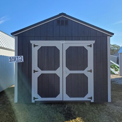 10x12 Utility Shed-Front Entrance