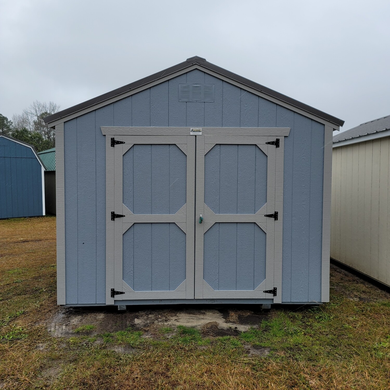 10x12 Utility Shed-Front Entrance