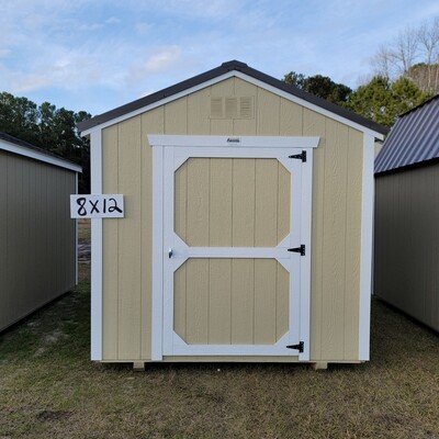 08x12 Utility Shed-Front Entrance