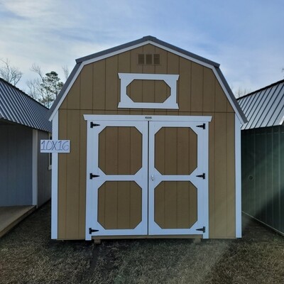 10x16 Lofted Barn-Front Entrance