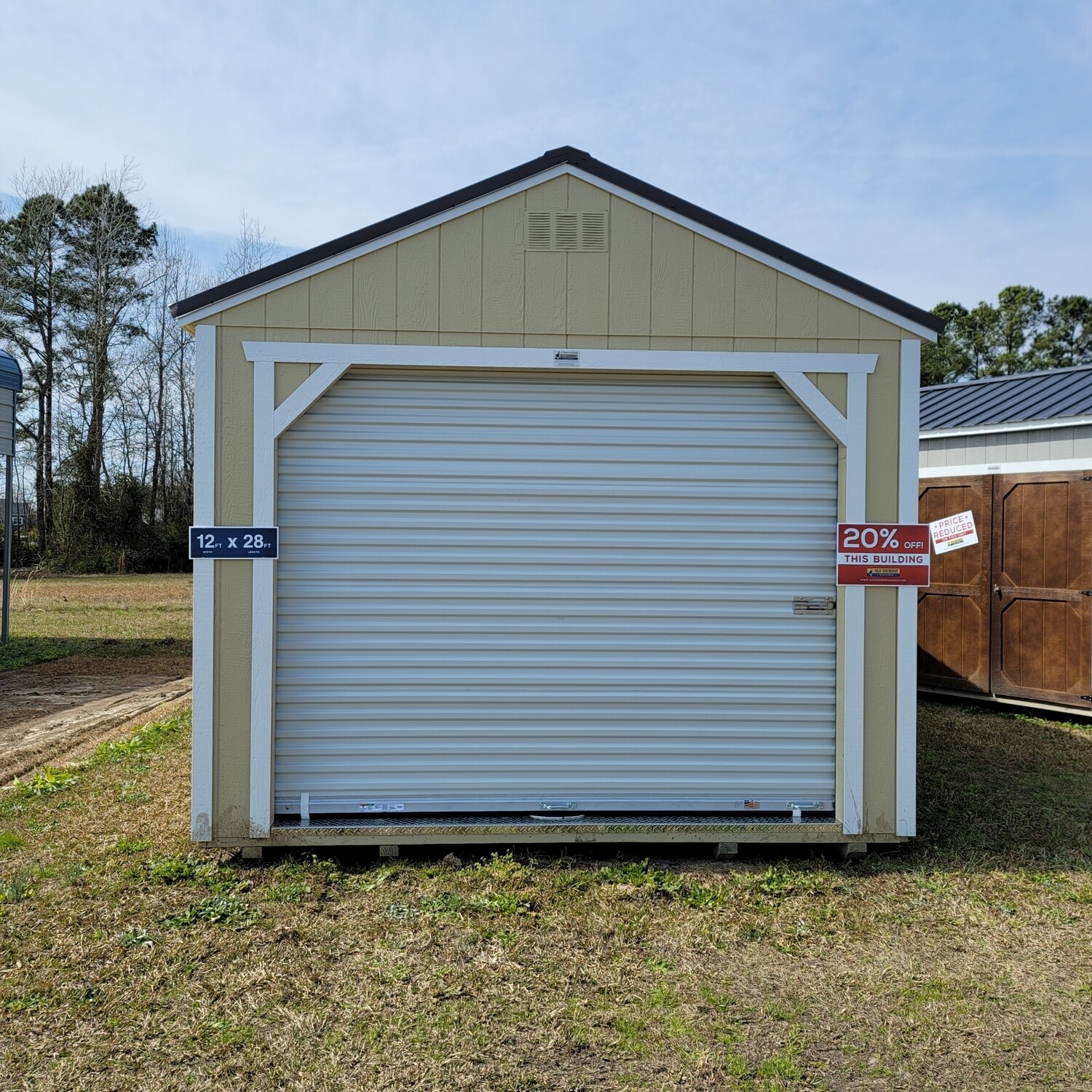 12x28 Utility Shed Garage Package