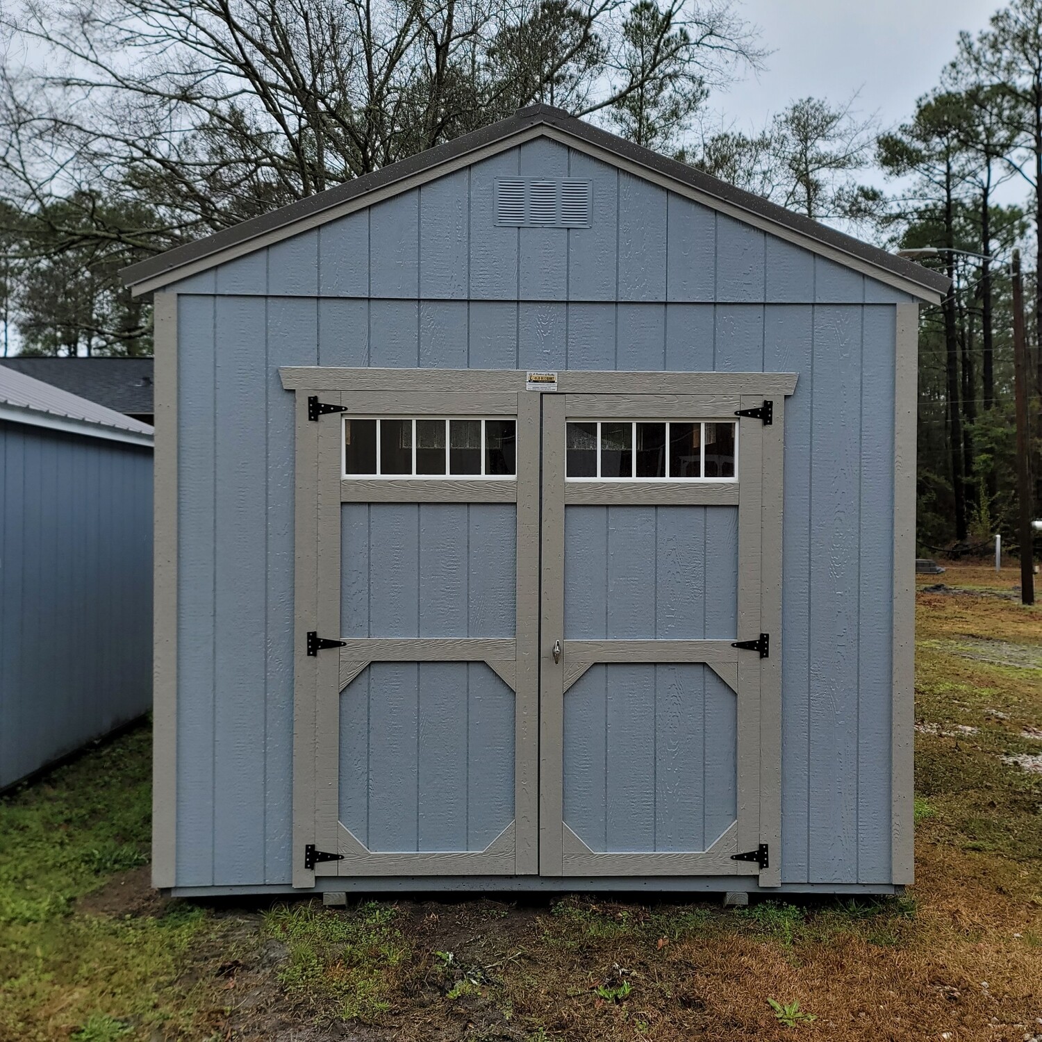 10x16 Utility Shed-Front Entrance