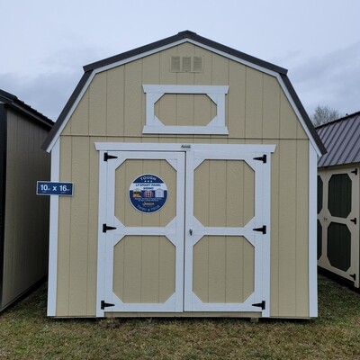 10x16 Lofted Barn-Front Entrance