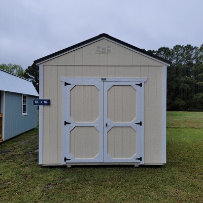 10x16 Utility Shed-Front Entrance