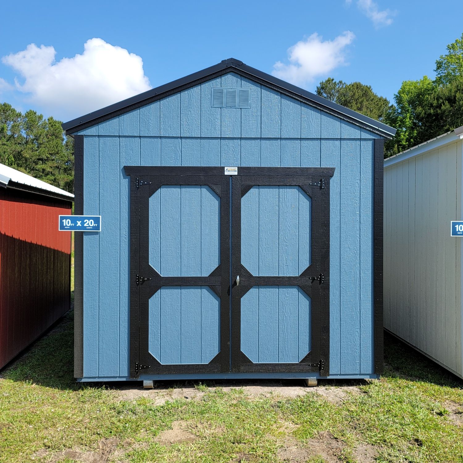 10x20 Utility Shed-Front Entrance