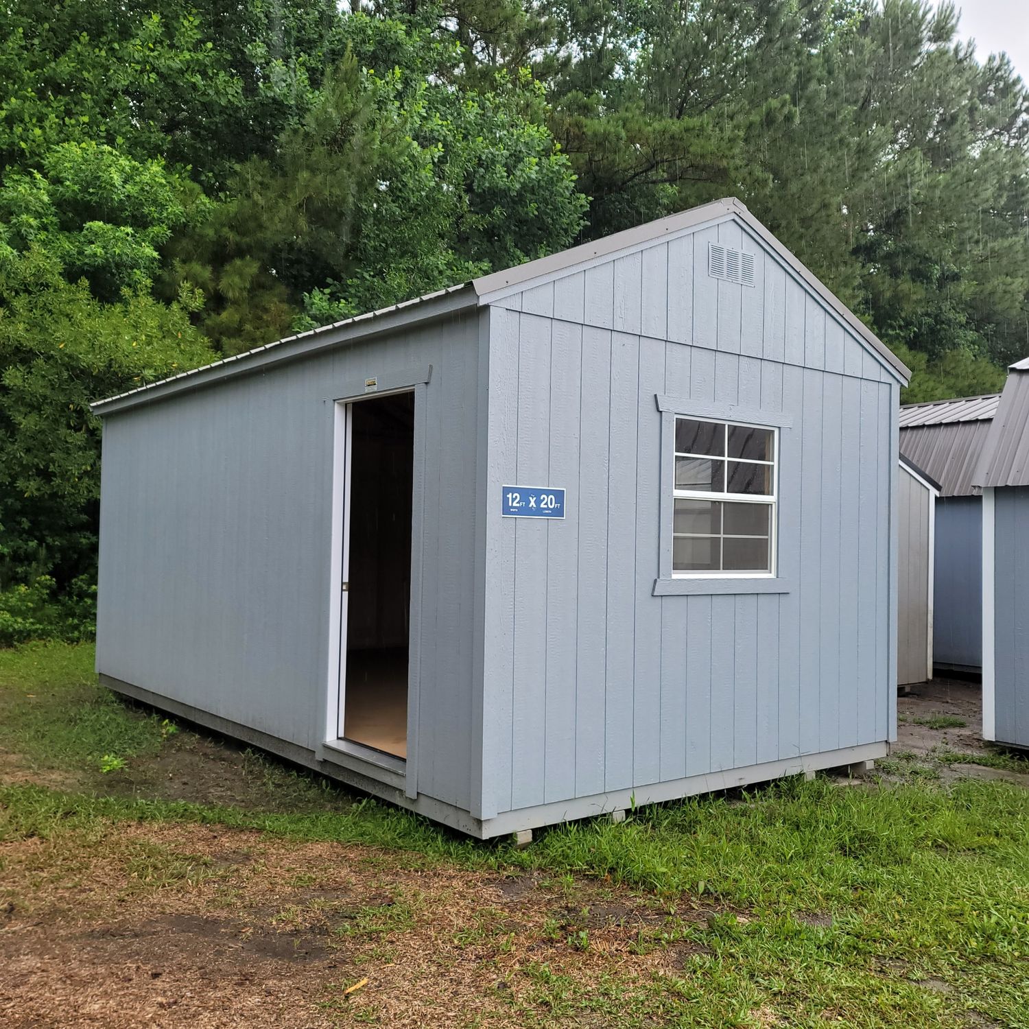 12x20 Utility Shed-Side Entrance