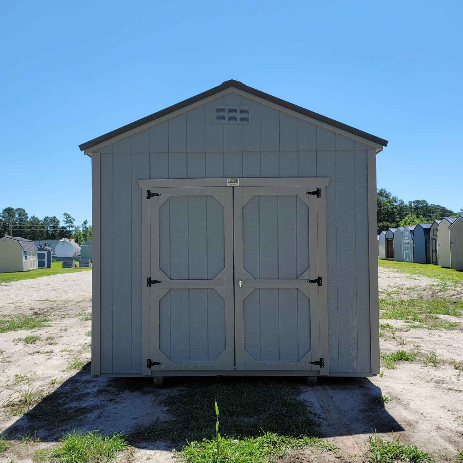 10x20 Utility Shed-Front Entrance