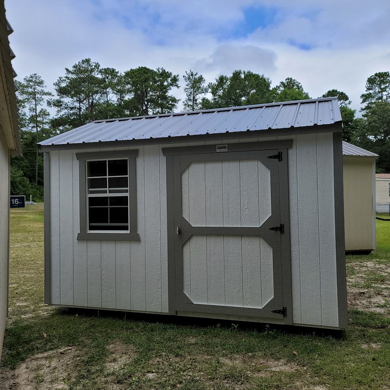 08x12 Utility Shed-Side Entrance