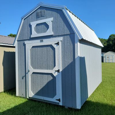 08x12 Lofted Barn-Front Entrance