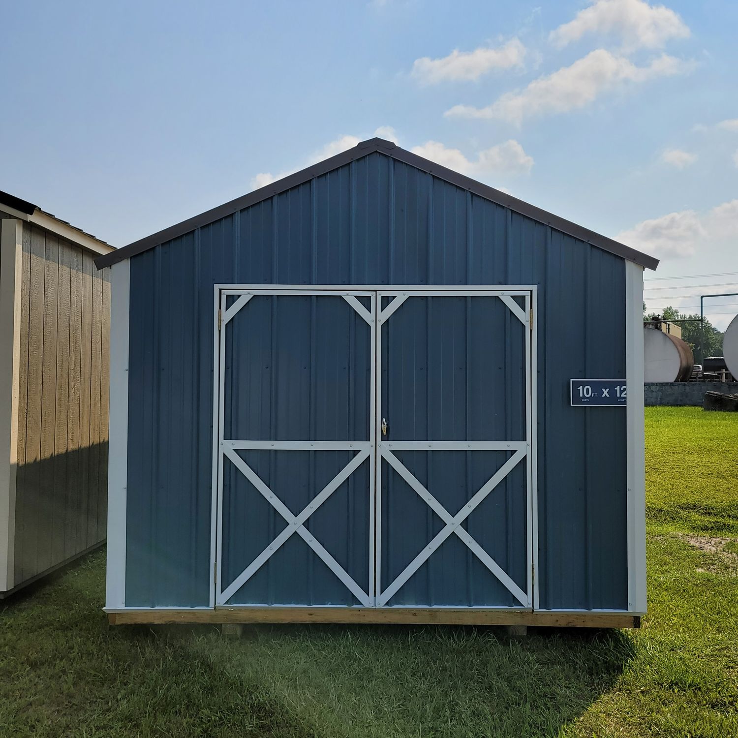 10x12 Utility Shed-Front Entrance