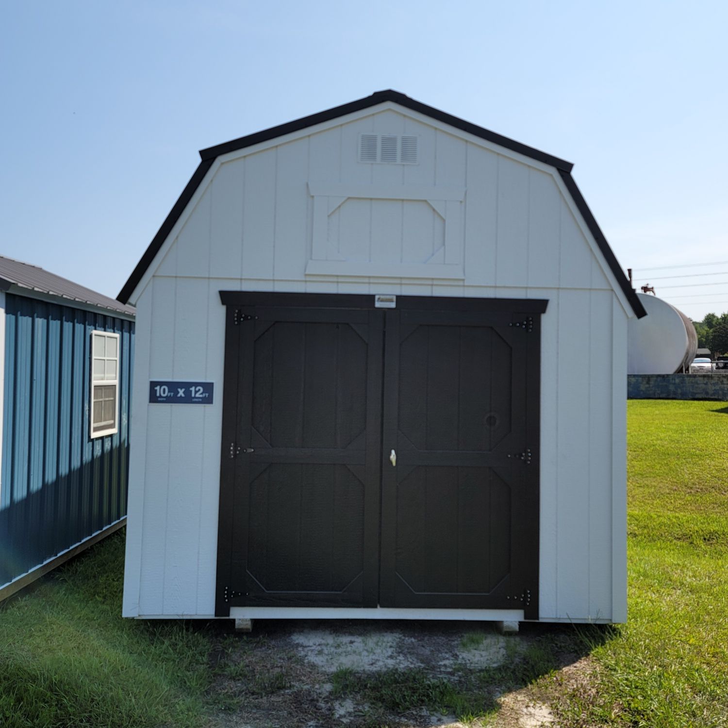 10x12 Lofted Barn-Front Entrance