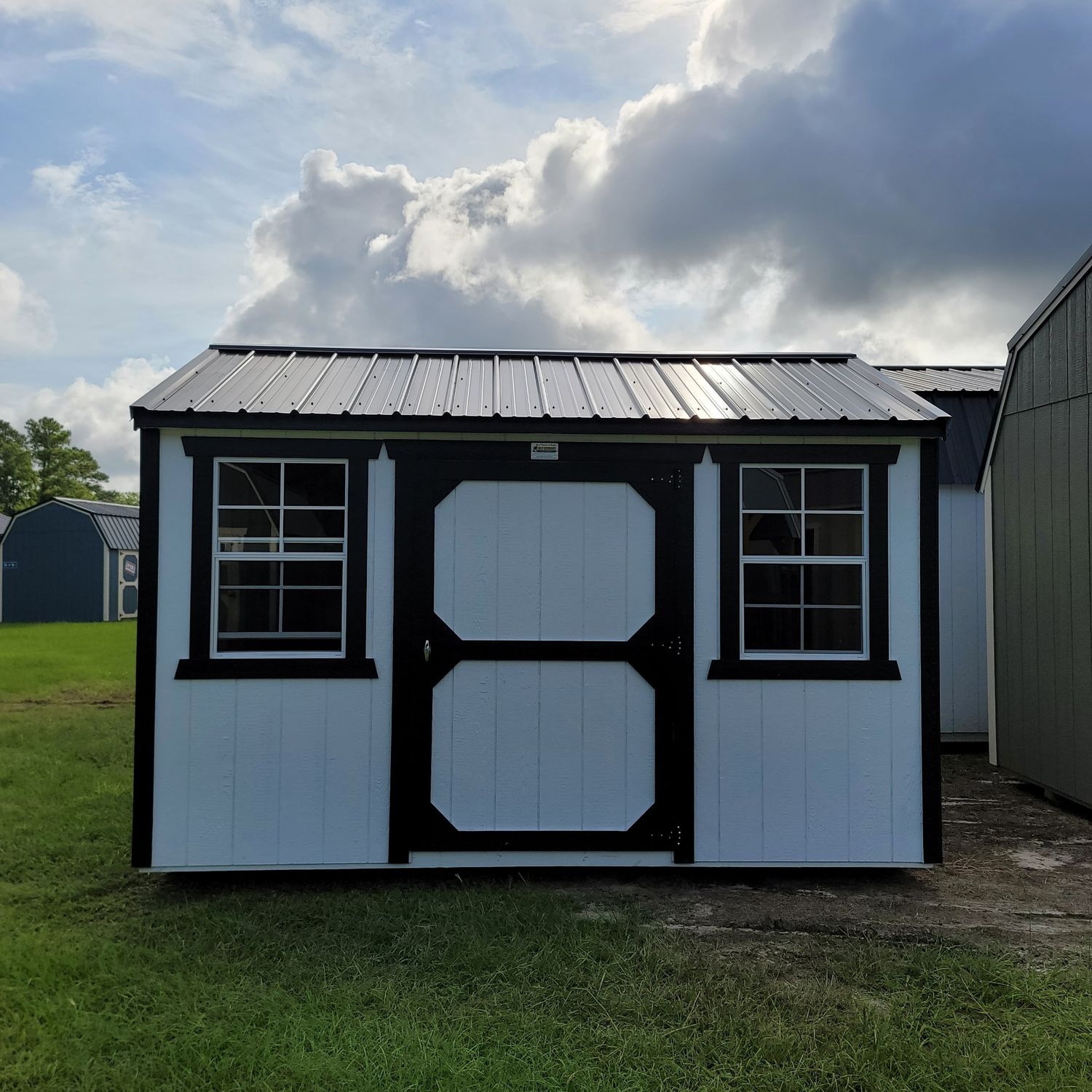 08x12 Utility Shed-Side Entrance