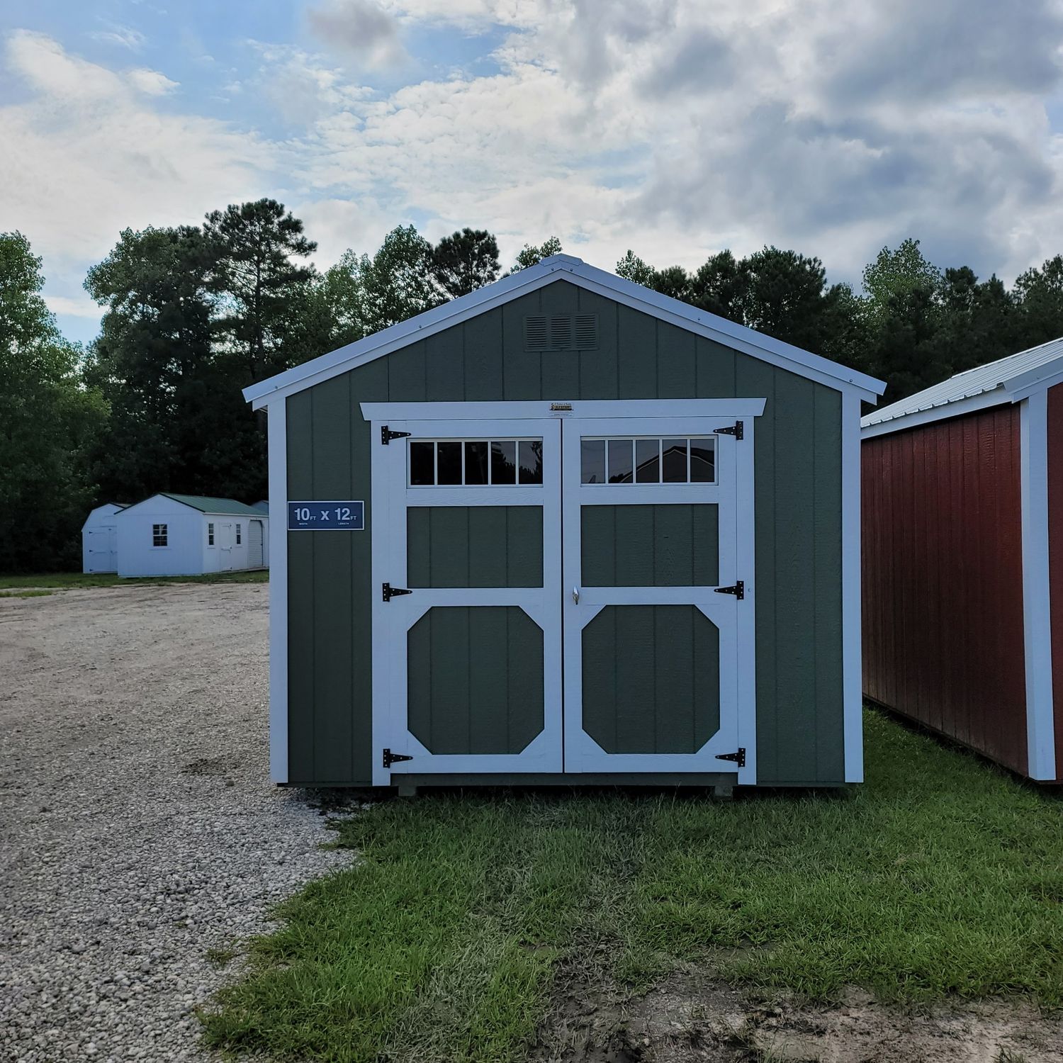 10x12 Utility Shed-Front Entrance