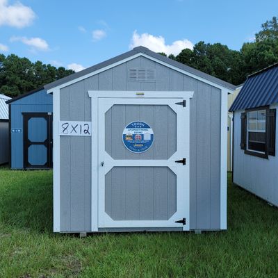 08x12 Utility Shed-Front Entrance