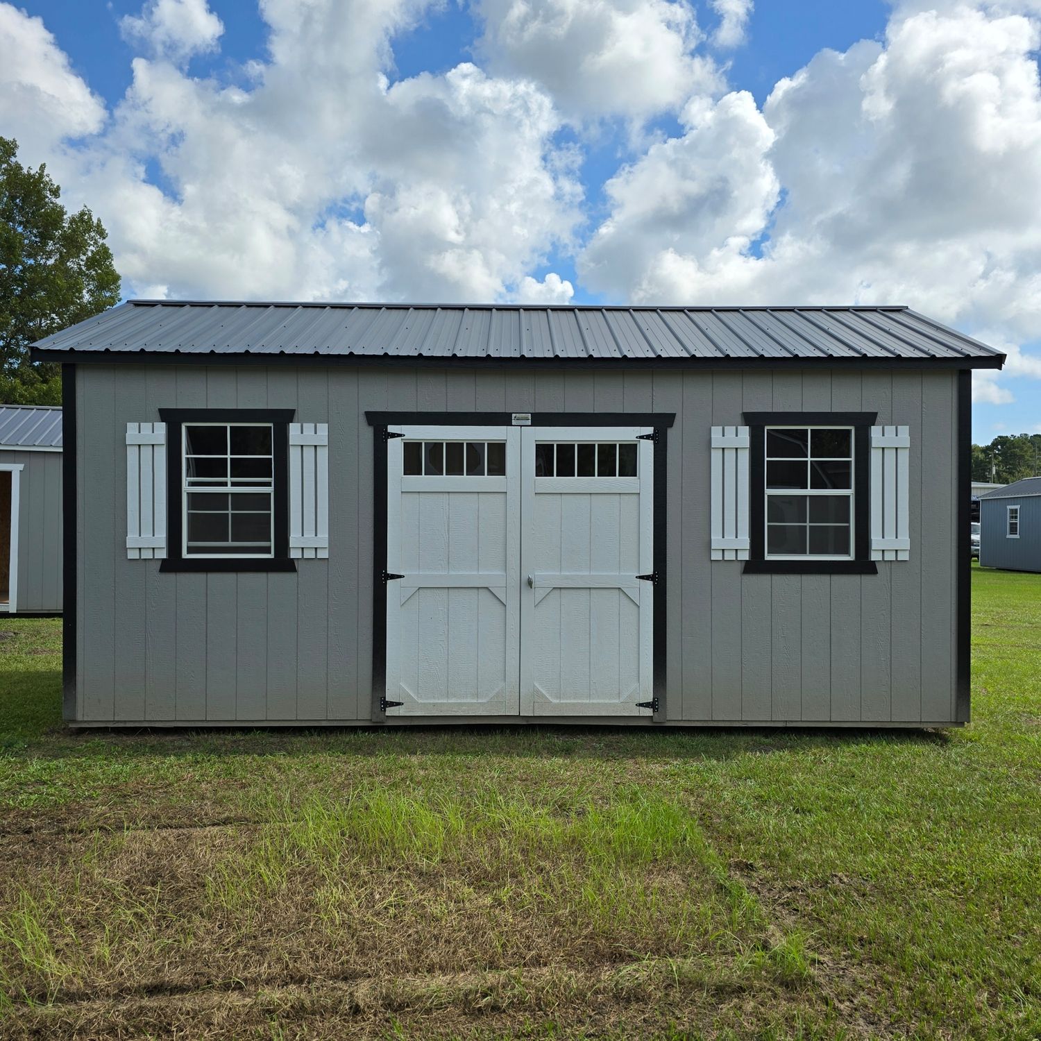 10x20 Utility Shed-Side Entrance