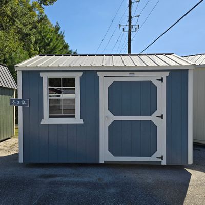 08x12 Utility Shed-Side Entrance