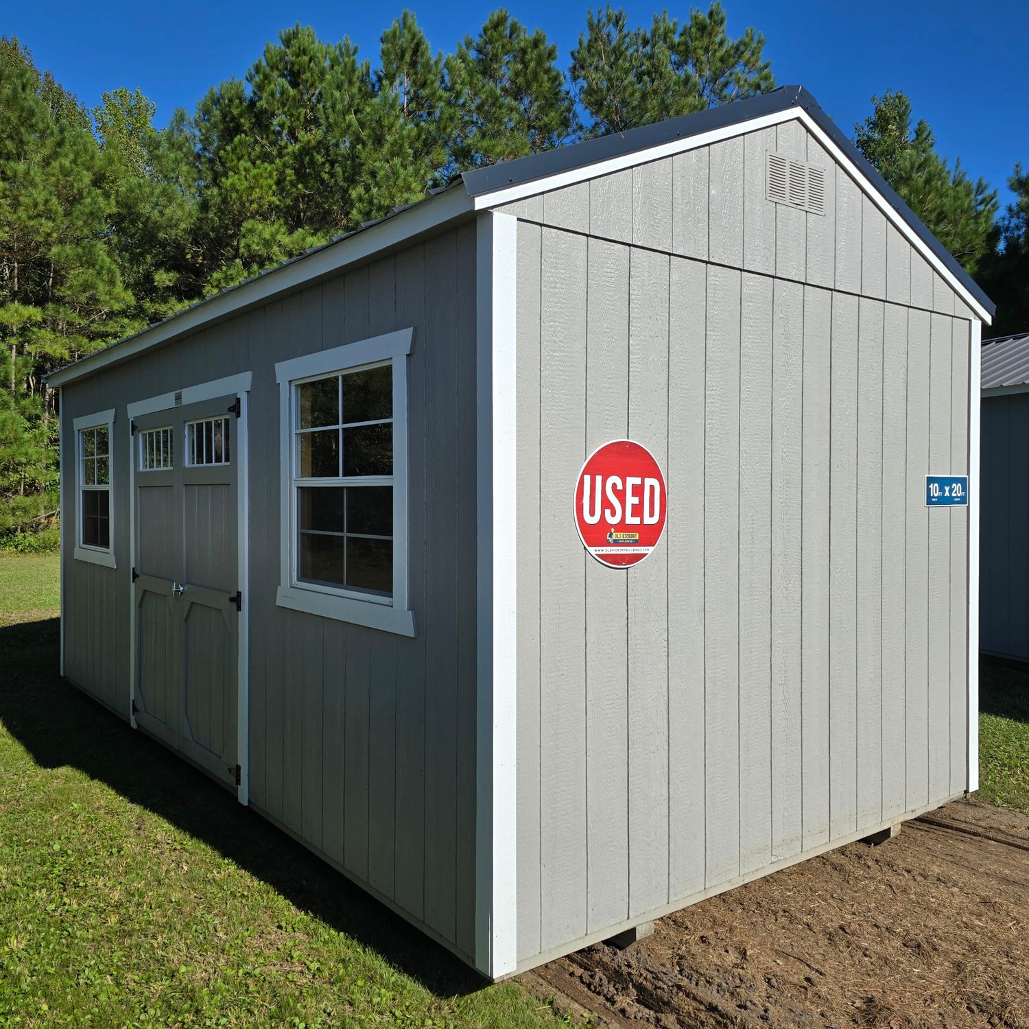 10x20 Utility Shed-Side Entrance