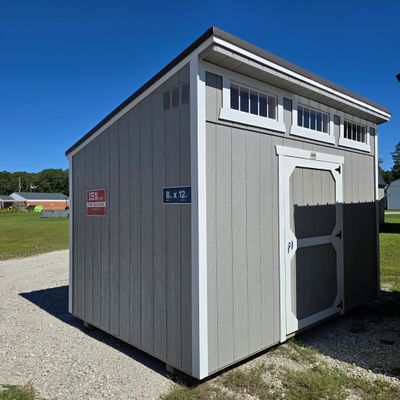 08x12 Studio Shed-Side Entrance