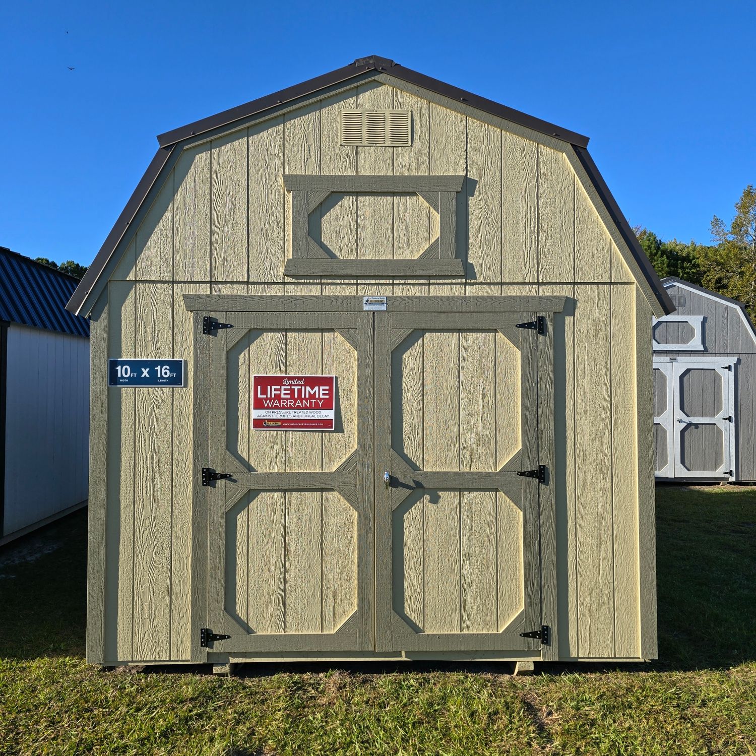 10x16 Lofted BarnFront Entrance Sheds & Buildings For Sale Ocean