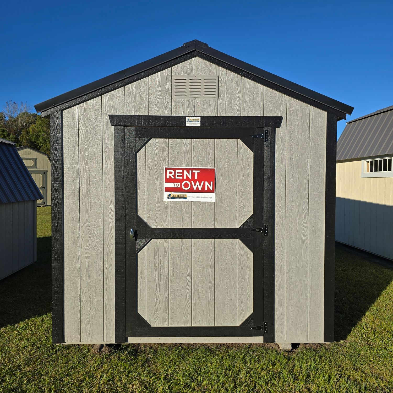 08x12  Utility Shed-Front Entrance