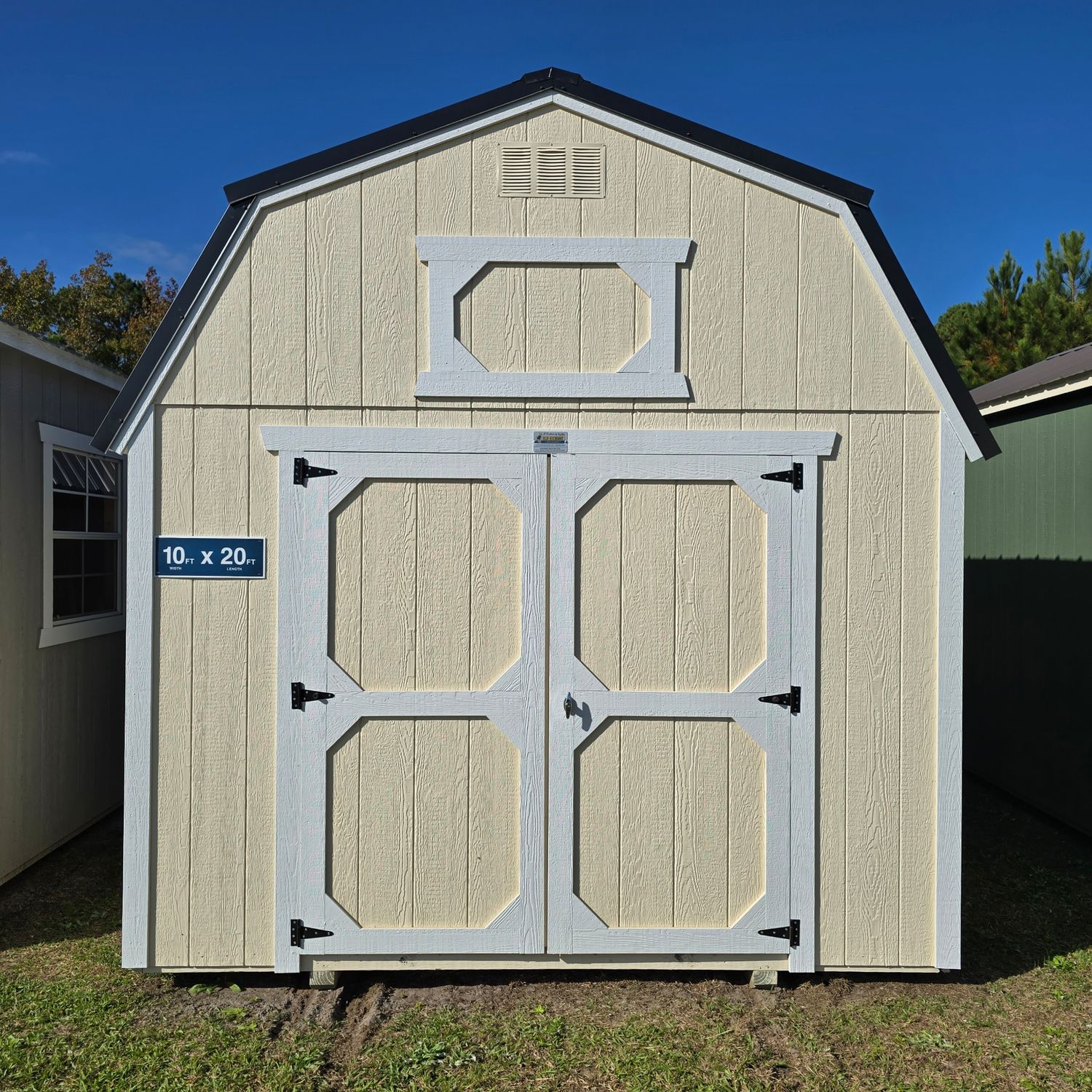 10x20 Lofted Barn-Front Entrance