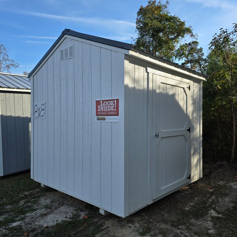 08x08 Utility Shed-Front Entrance