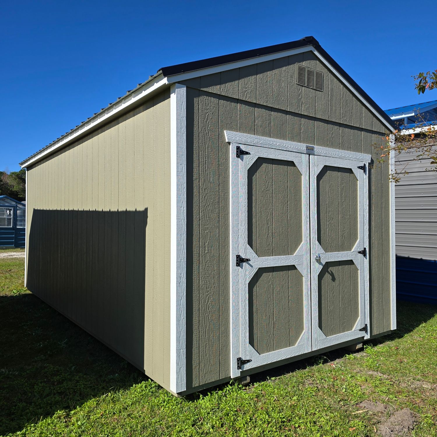 10x20 Utility Shed-Front Entrance