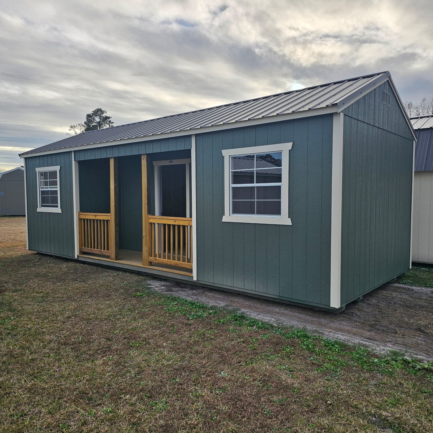 12x28 Utility Shed - Center Porch