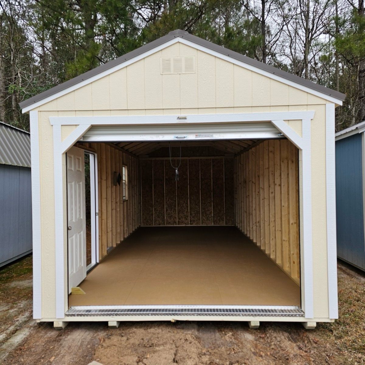 12x24 Utility Shed - Garage Package