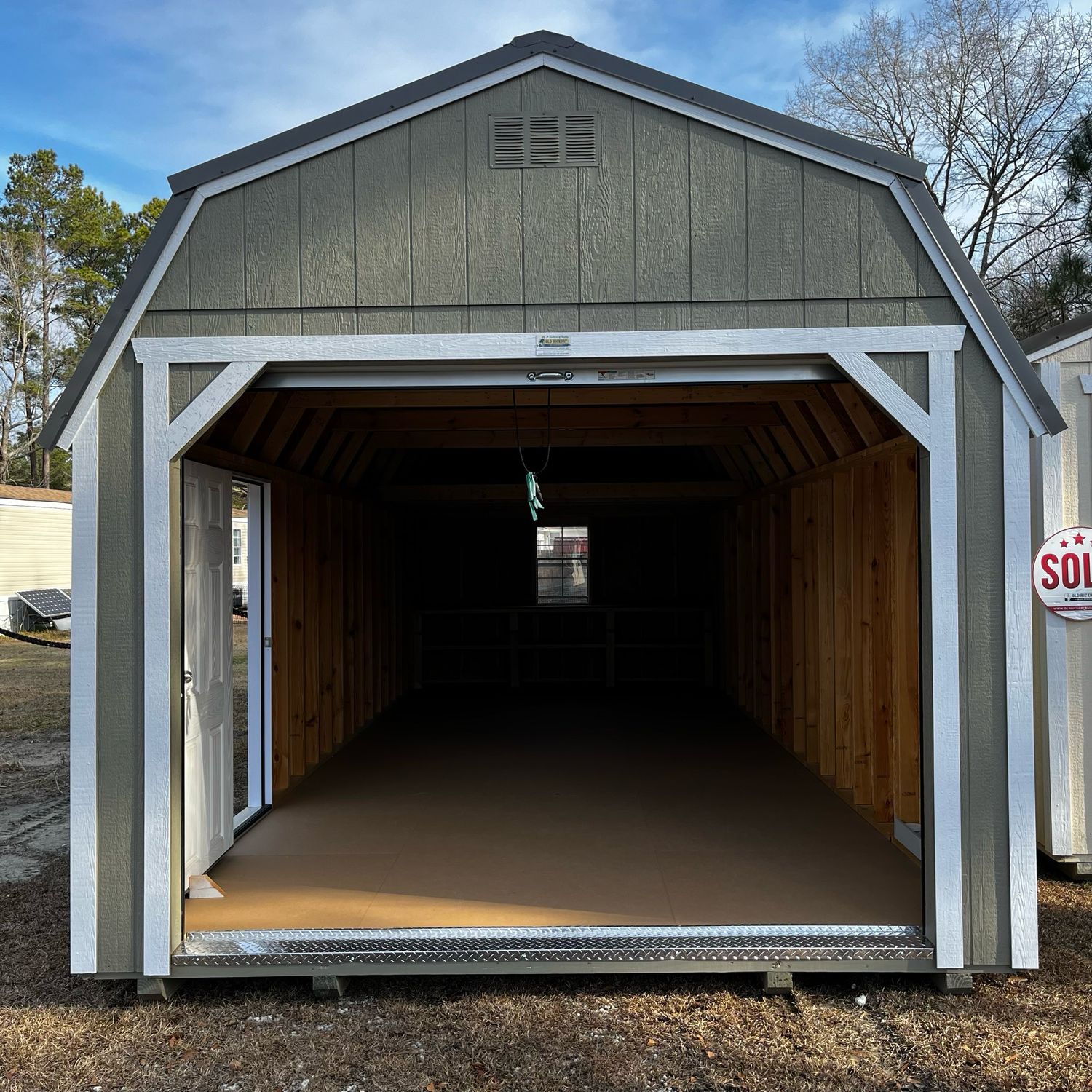 12x28 Lofted Barn - Garage Package