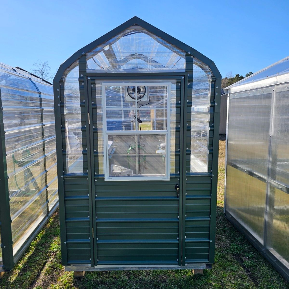 5x8 Horizontal Roof Greenhouse