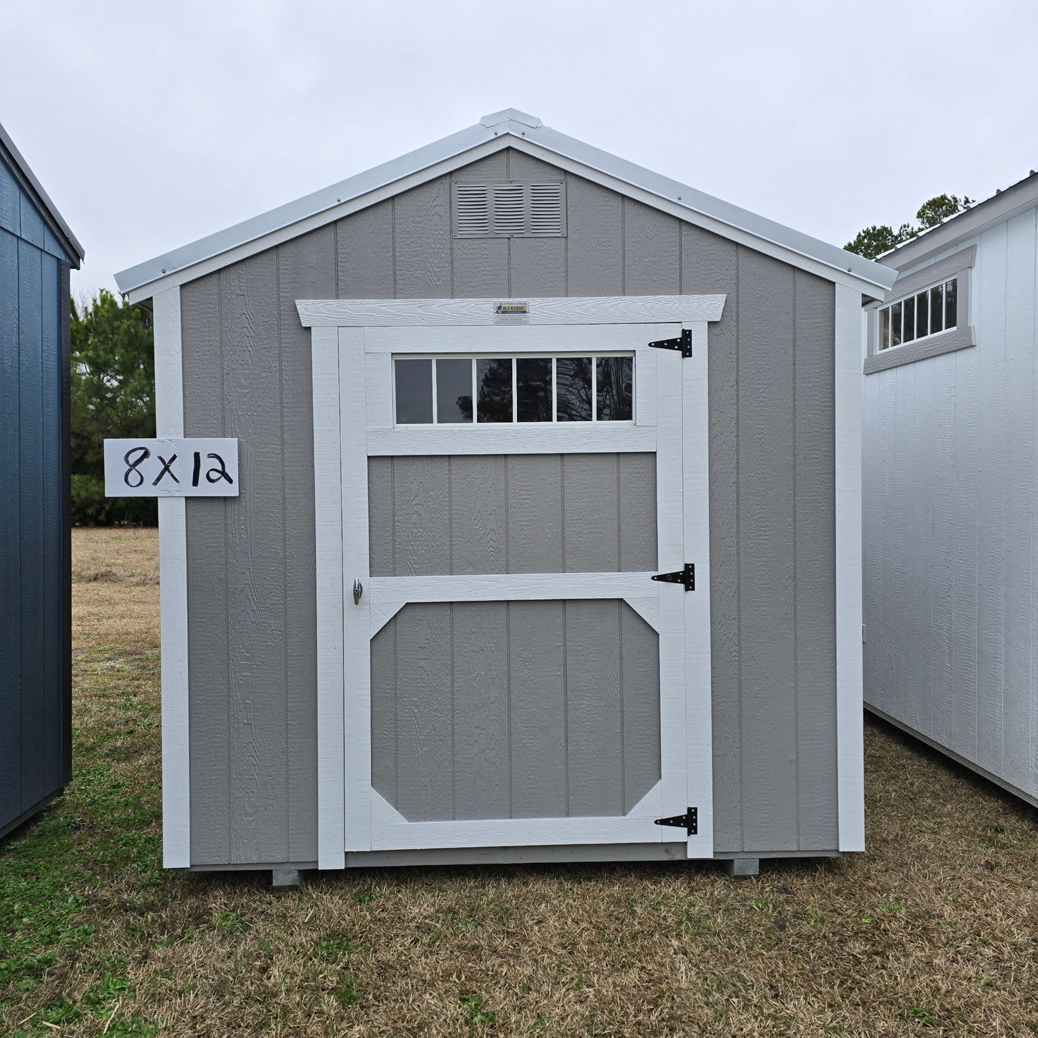 08x12 Utility Shed-Front Entrance