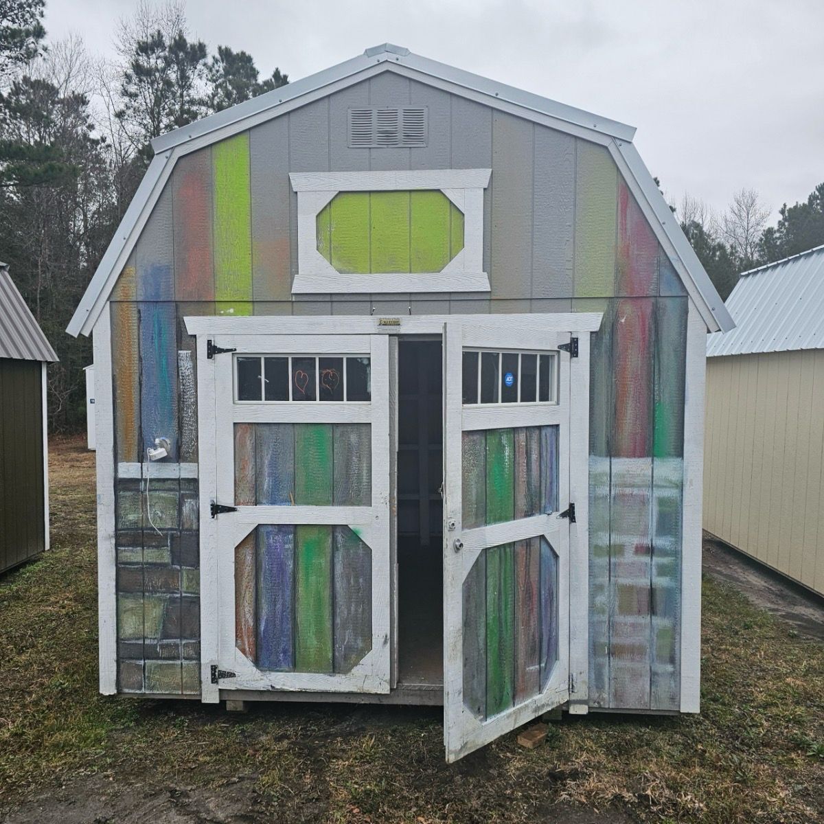 10x12 Lofted Barn - Front Entrance
