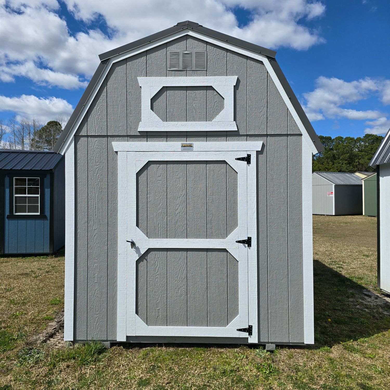 08x12 Lofted Barn-Front Entrance