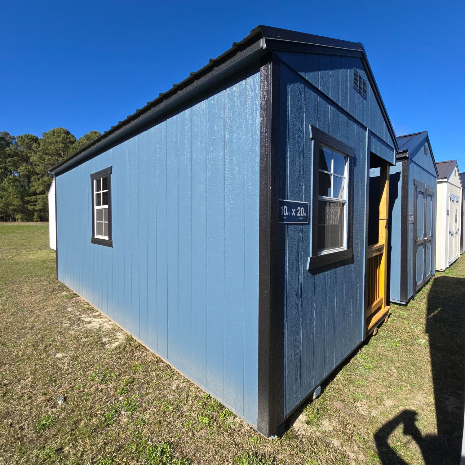 10x20 Utility Shed-Side Porch