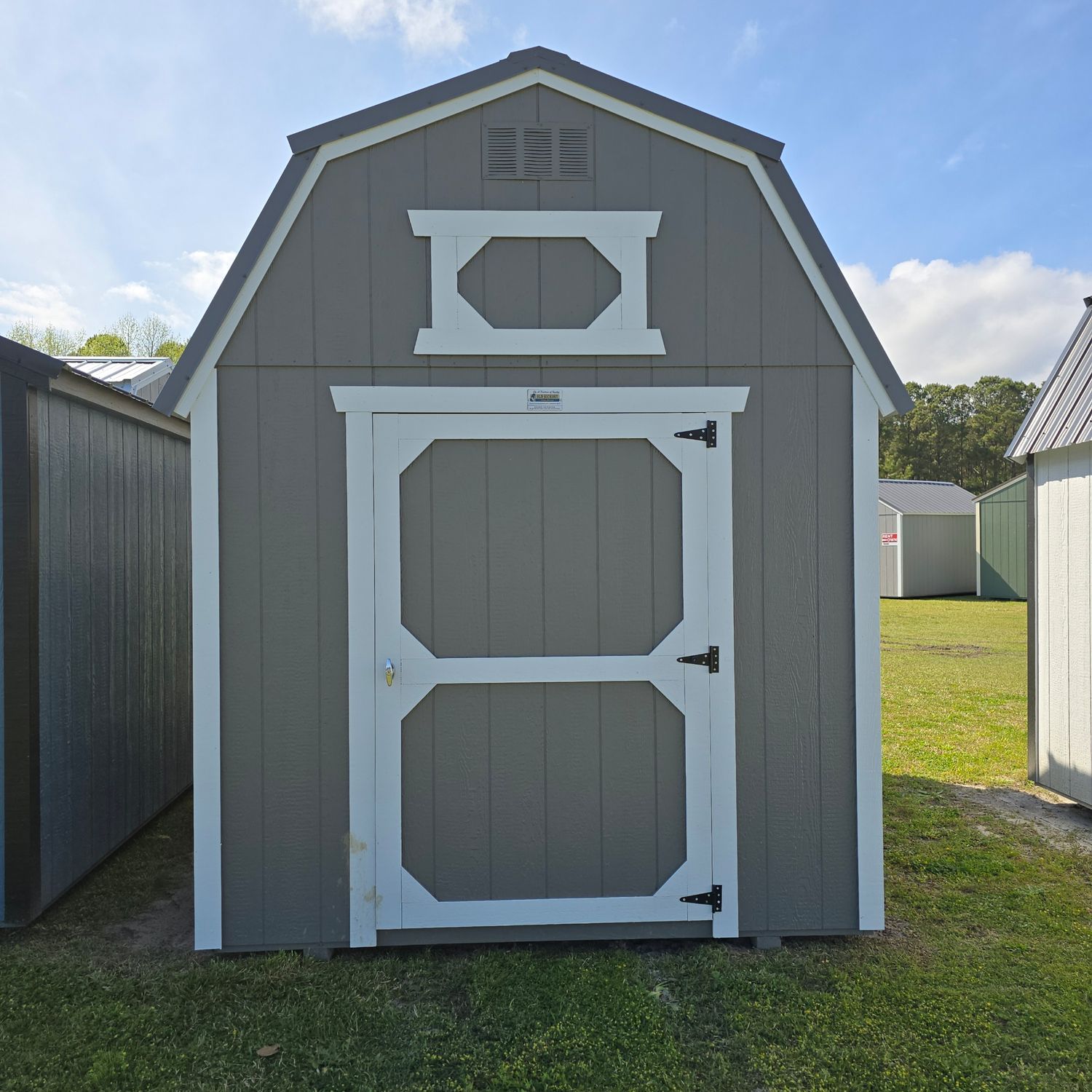 08x12 Lofted Barn-Front Entrance