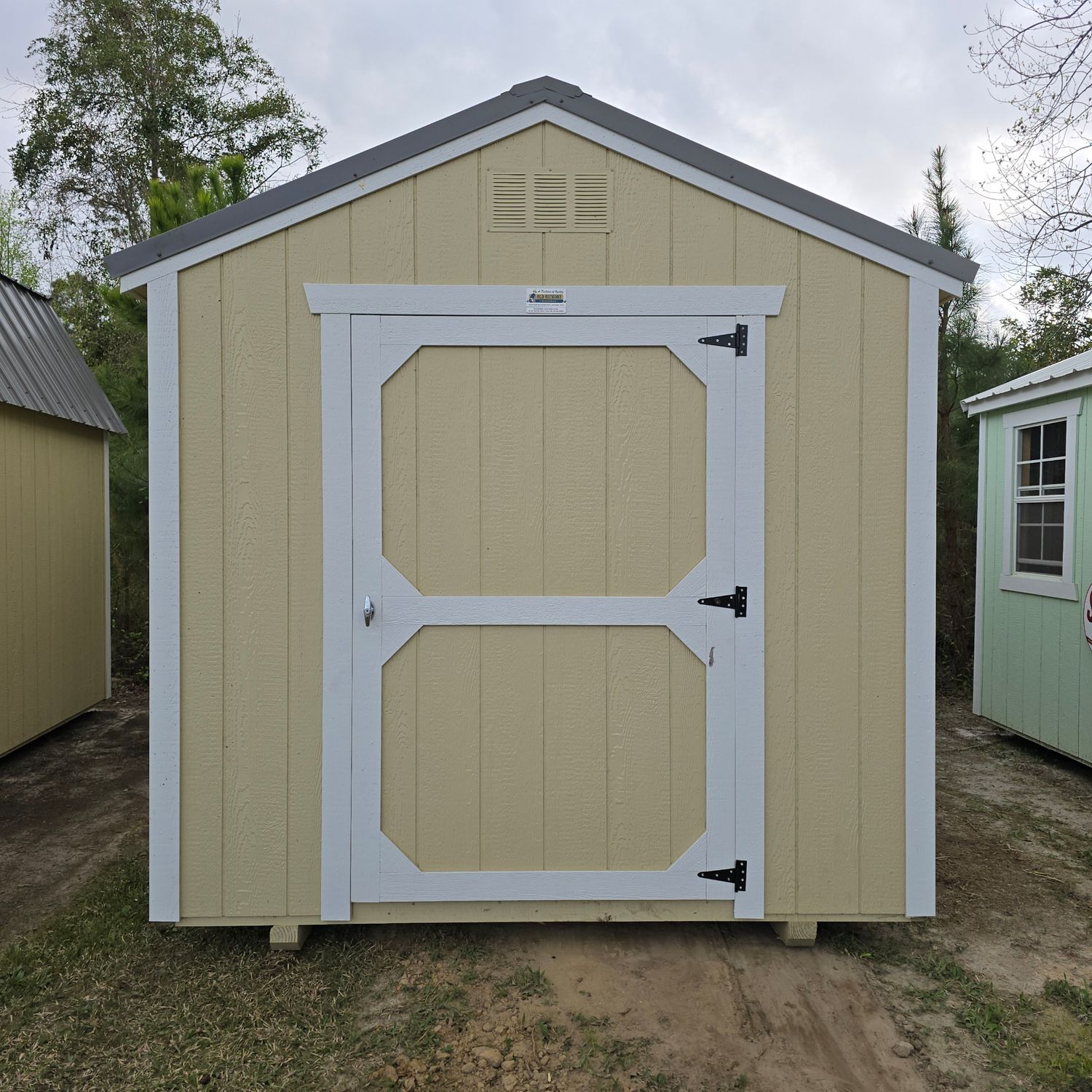 08x12 Utility Shed-Front Entrance