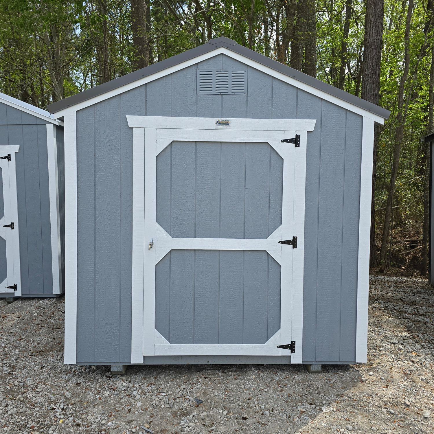 08x12 Utility Shed-Front Entrance