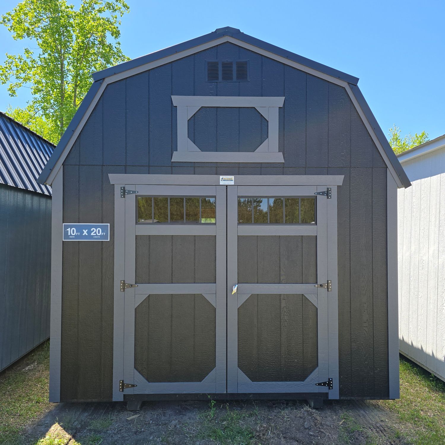 10x20 Lofted Barn-Front Entrance