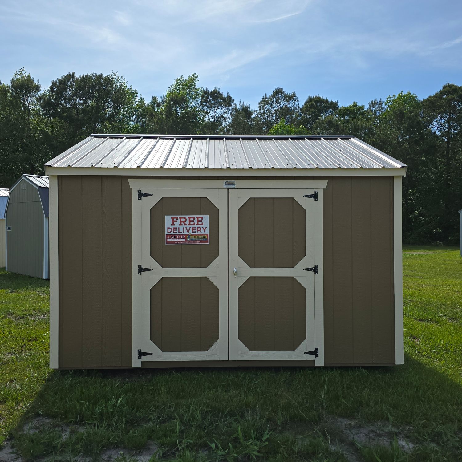 10x12 Utility Shed-Side Entrance